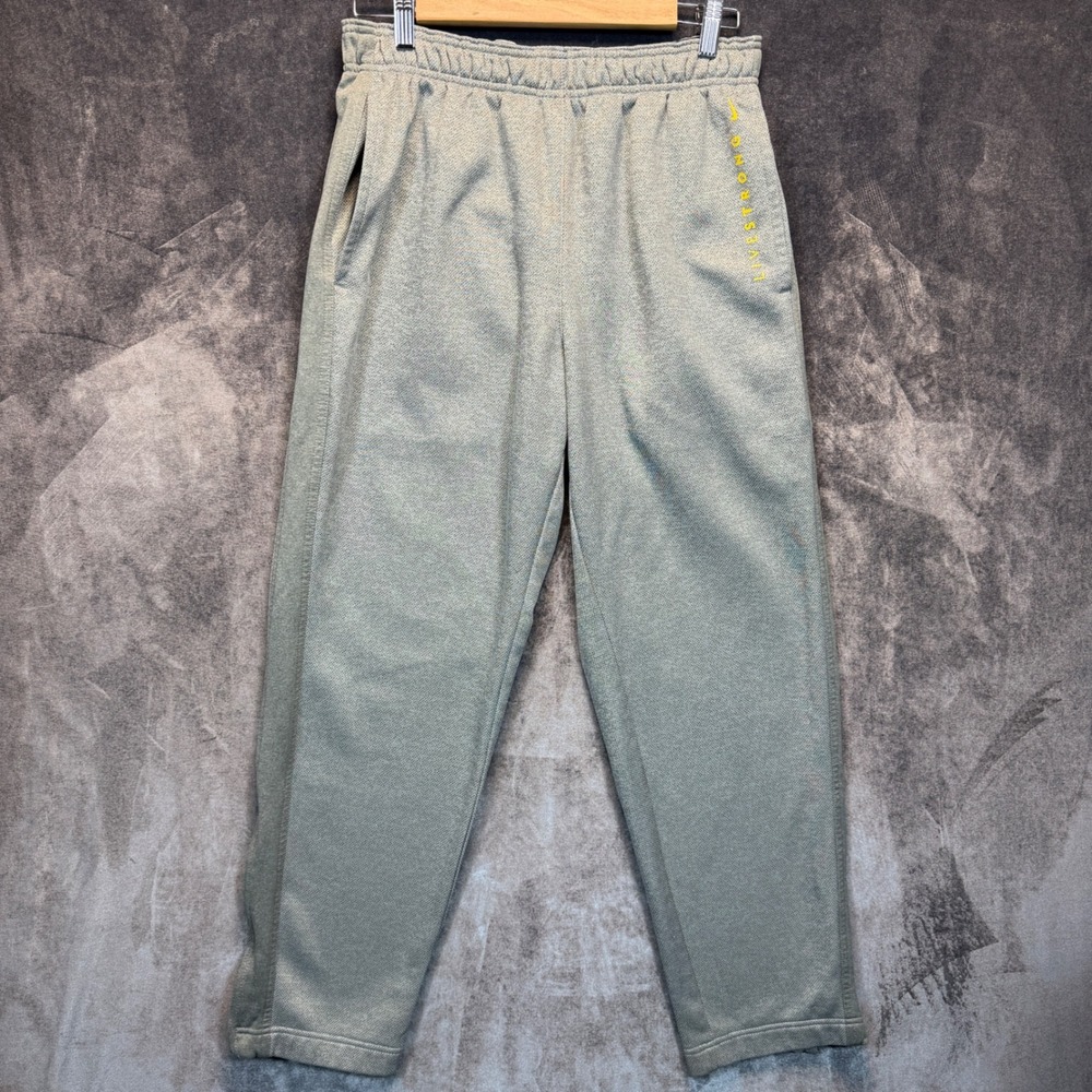Nike Livestrong Sweatpants Mens Gray M Therma-Fit Running Gym Training Heavy